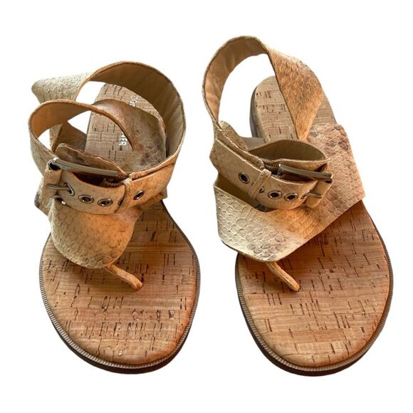 Donald J Pliner natural cork sandals size 7.5" - Picture 4 of 9